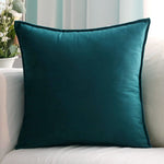 Housse de coussin <br> Bleu canard