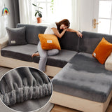 Housse de Coussin Canapé <br> Gris Clair