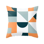 Housse de coussin Géométrique <br> Orange