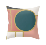 Housse de coussin Géométrique <br> Rose et Bleu