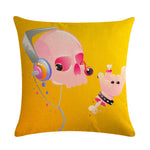 Housse de coussin <br> Tête de mort