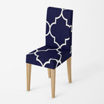 Housse de chaise <br> Arabesque Bleu