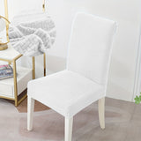 Housse de chaise <br> en Jacquard Blanche