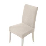 Housse de chaise <br> en Jacquard Crème