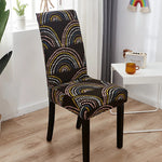 Housse de chaise extensible arcs colorés