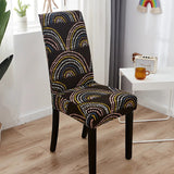 Housse de chaise extensible arcs colorés