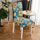 Housse de chaise extensible azulejo