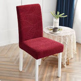 Housse de Chaise Extensible <br> Jacquard Bordeaux