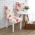 Housse de chaise <br> Fleurie Rose