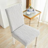 Housse de chaise <br> Florale Gris Clair