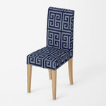 Housse de chaise <br> Frise Moderne Bleu