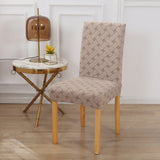 Housse de chaise <br> en Jacquard Kaki Foncé