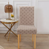 Housse de chaise <br> en Jacquard Kaki Foncé