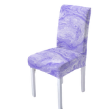 Housse de chaise <br> Marbrée Violette