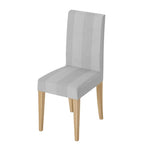 housse de chaise rayures gris clair