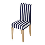 housse de chaise rayures marines