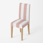 Housse de chaise <br> Rayures Rose