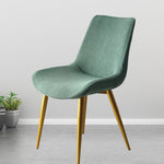 Housse chaise Scandinave <br> Extensible Vert