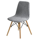 Housse de chaise Scandinave <br> Jacquard Gris Clair