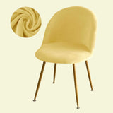 Housse chaise Scandinave <br> Maury Velours Jaune