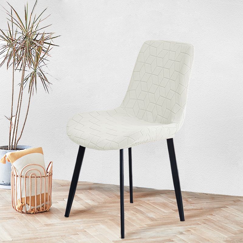 Housse de chaise scandinave extensible - Lot de 4 - Rime Ancienne Housse de chaise scandinave extensible - Lot de 4 - Rime Ancienne