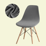 Housse chaise Scandinave Velours Gris
