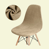 Housse chaise Scandinave Velours Kaki