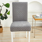 Housse de chaise <br> Triangle Gris