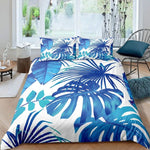 housse de couette tropicale Monstera