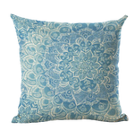 Housse de coussin 40x40 <br> Mandala Bleu Ciel