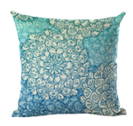 Housse de coussin 40x40 <br> Mandala Bleu