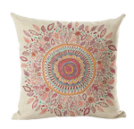 Housse de coussin 40x40 <br> Mandala Colorée