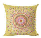 Housse de coussin 40x40 <br> Mandala Jaune