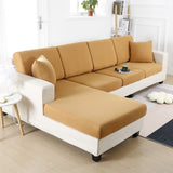 Housse de Coussin Canapé <br> Extensible Camel