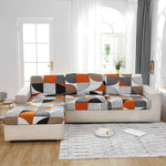 Housse de Coussin de Canapé <br> Géométrique Orange