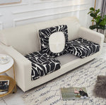 Housse de Coussin Canapé <br> Imprimé Noir