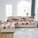 Housse de Coussin Canapé <br> Imprimée Orange