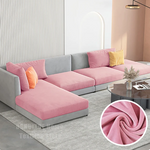 Housse de Coussin Canapé <br> Velours Rose