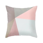 Housse de coussin Géométrique <br> Rose et Gris