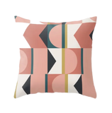 Housse de coussin Géométrique <br> Rose Stylée