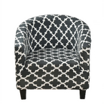 Housse fauteuil Cabriolet <br> Géométrique Grise