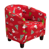 Housse fauteuil Cabriolet Noël Rouge