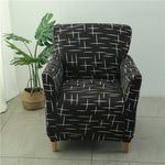 Housse fauteuil Scandinave <br> Noir et Blanc