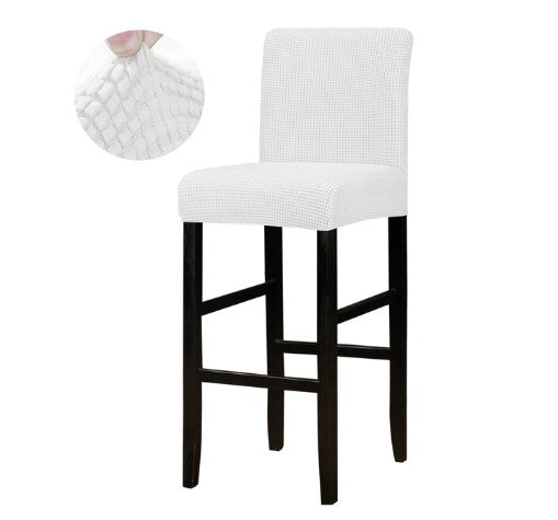 Housse tabouret blanche