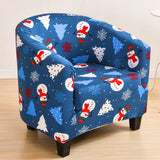 housse de fauteuil cabriolet Noël bleu