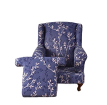 Housse fauteuil Crapaud <br> Fleurie Rose