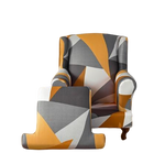 Housse fauteuil Crapaud <br> Géométrique Orange