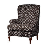 Housse fauteuil Crapaud <br> Imprimée Marron