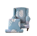 Housse fauteuil Crapaud <br> Tropicale Bleue