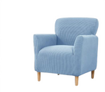 Housse fauteuil Scandinave <br> Bleu Ciel